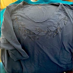 Catherines 4X blue tee